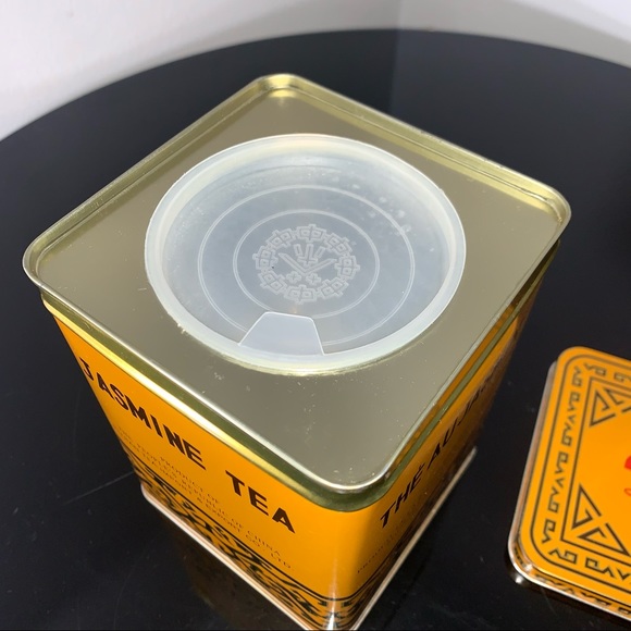 Tin with Golden Tones Beautiful Decor or Storage - Picture 13 of 16